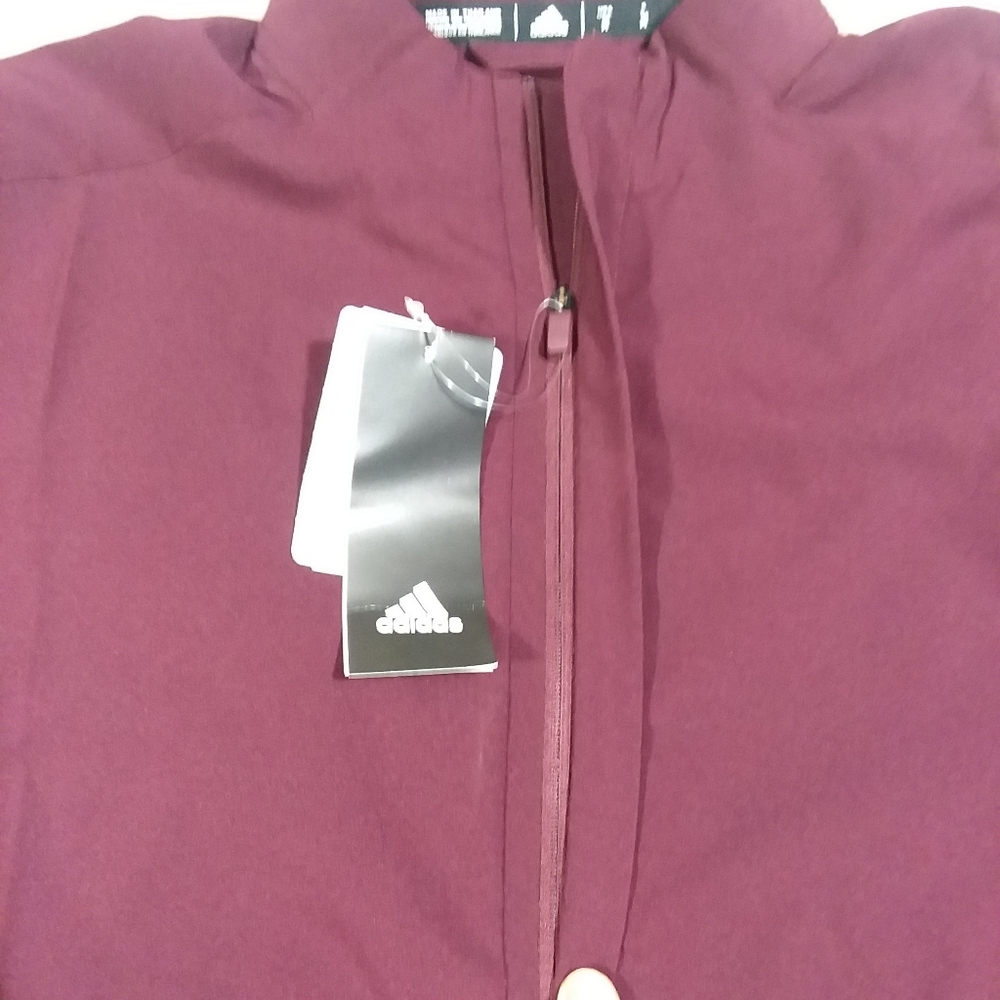 Adidas Game Mode 1/4 zip pullover small maroon - Picture 3 of 12